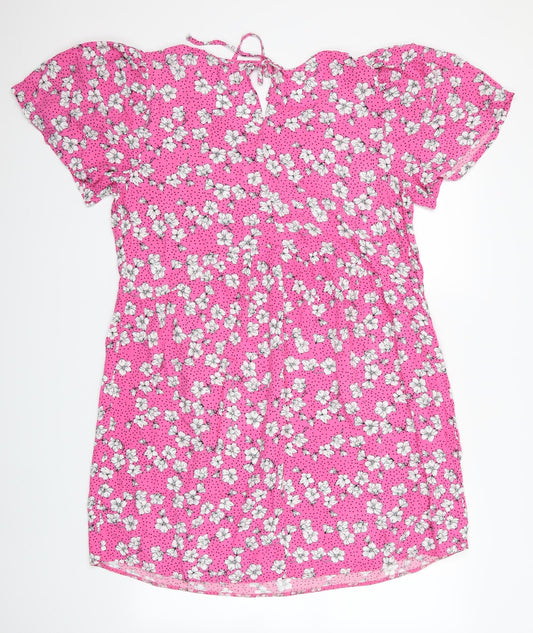 George Womens Pink Floral A-Line - George Pink Dress Floral