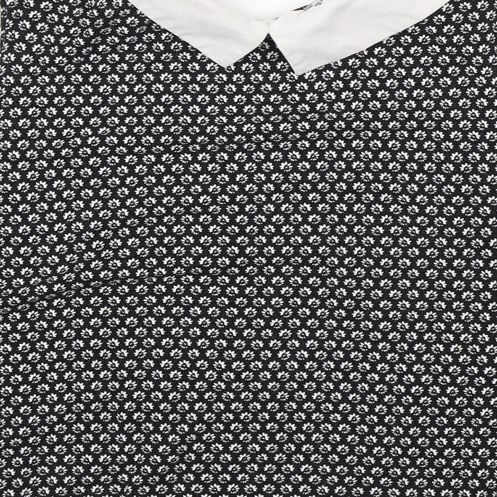Womens UK Size 16 New Look Black Basic Blouse