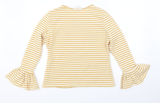 Womens UK Size L Savida Yellow Basic Blouse