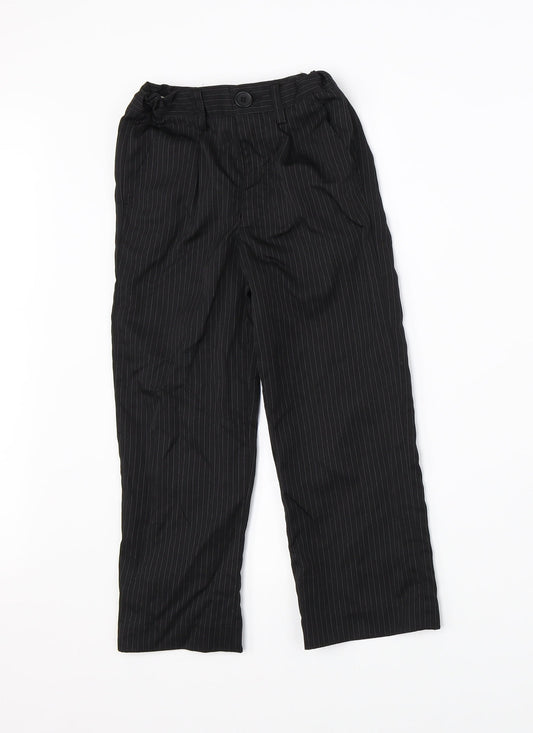 Duck & Goose Boys Black Striped Dress Pants Trousers Size 6 Years