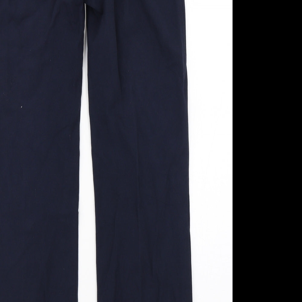 Womens UK Size 10 Marks & Spencer Regular Fit Dress Pants Blue Trousers