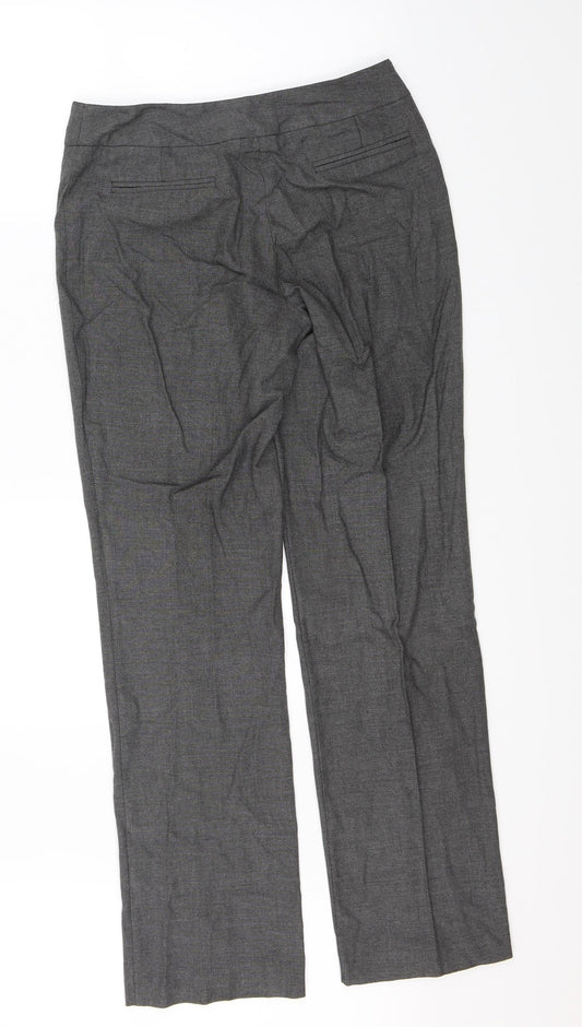 Womens UK Size 10 Linea Regular Fit Dress Pants Grey Trousers