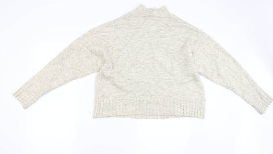 Womens UK Size M New Look Beige Pullover Jumper