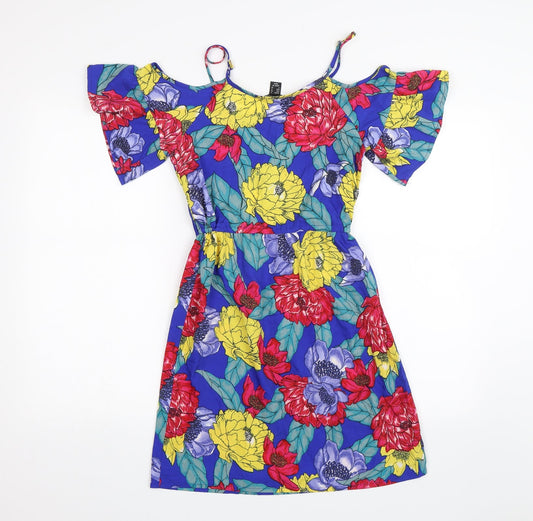 Atmosphere Womens Blue Floral Shift Size 6