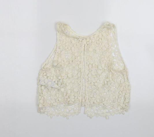 Womens UK Size S Hollister White Basic Blouse