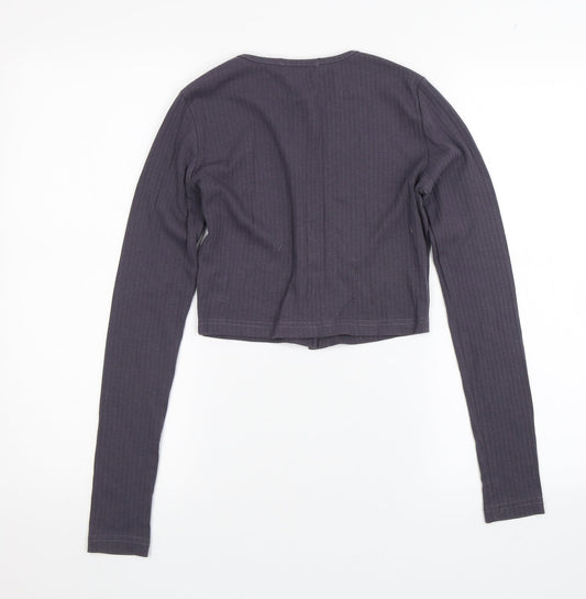 Womens UK Size 6 Missguided Purple Basic Blouse