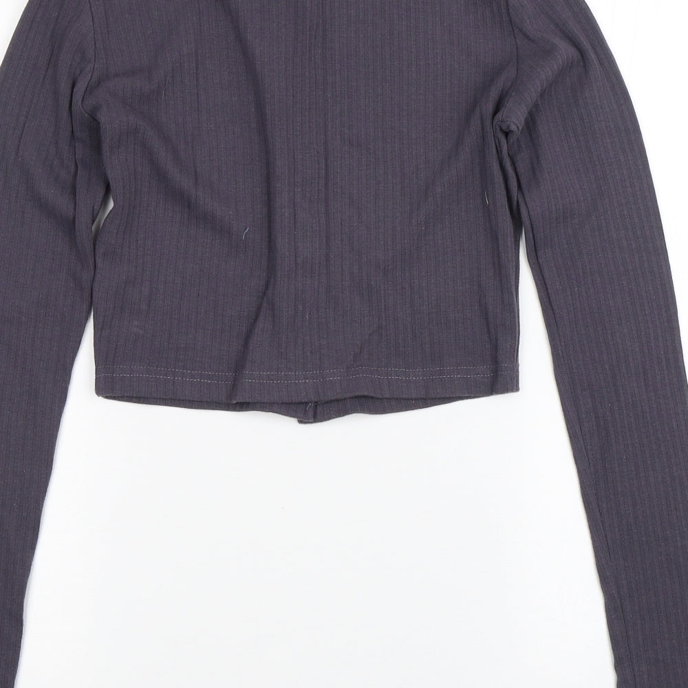 Womens UK Size 6 Missguided Purple Basic Blouse