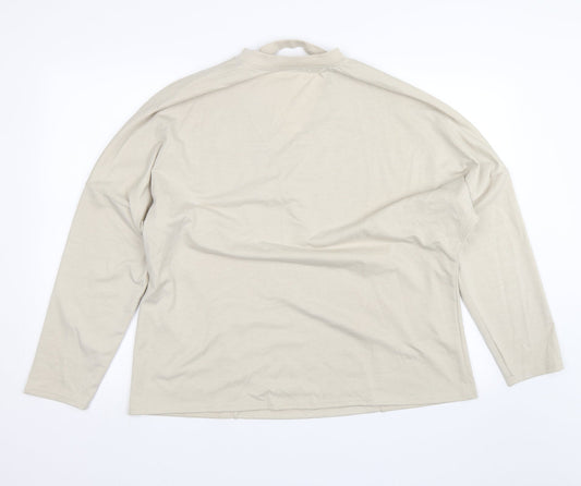Sheilay Womens Beige Pullover Jumper Size M
