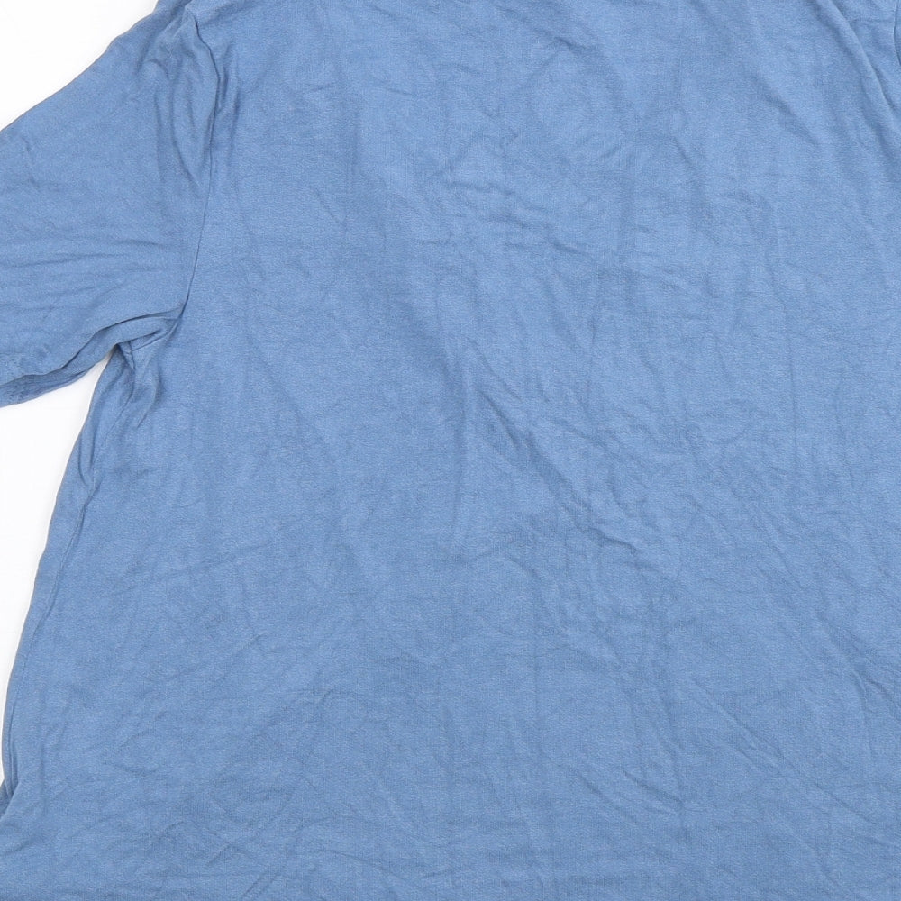 Womens UK Size 8 Topshop Blue Basic Blouse