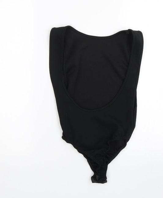 PRETTYLITTLETHING Womens Black   Bodysuit One-Piece Size 8