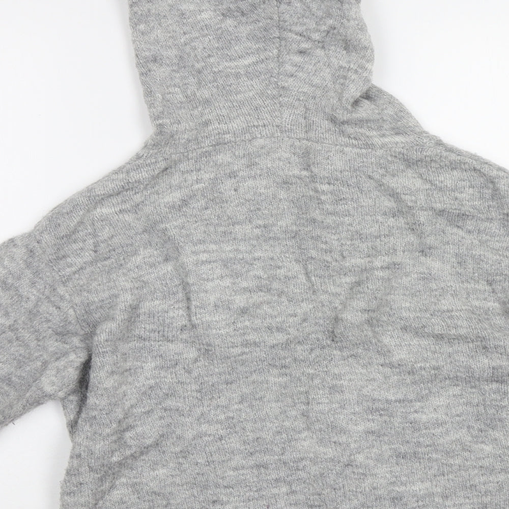 H&M Womens Grey Full Zip Hoodie Size S
