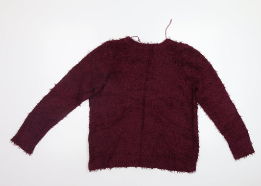 Womens UK Size M Dunnes Red Pullover Jumper
