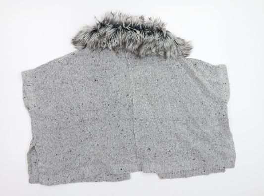 Primark Girls Grey Cardigan Jumper Size 8-9 Years