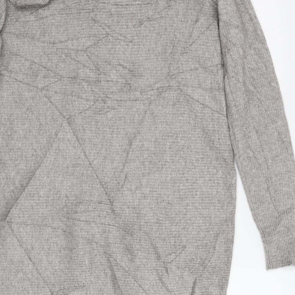 Womens UK Size S Preworn Grey Pullover Jumper