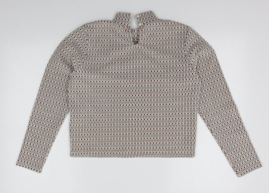 Primark Womens White Pullover Jumper Size M