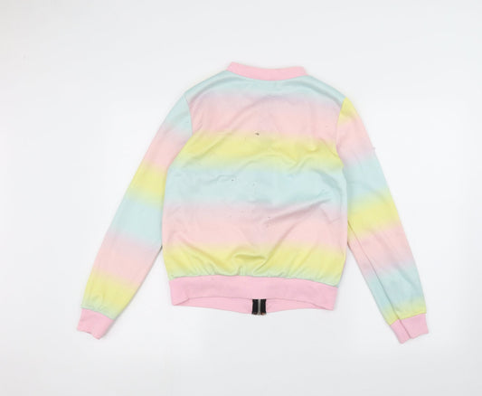 Prague Girls Pink Bomber Jacket Jacket Size M