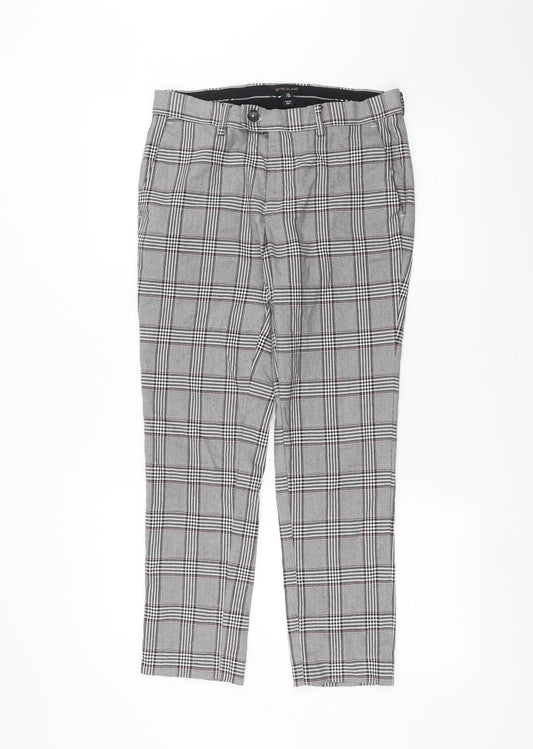 Womens UK Size 30 in River Island Regular Fit White Trousers