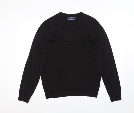 Maine New England Womens Black Pullover Jumper Size S