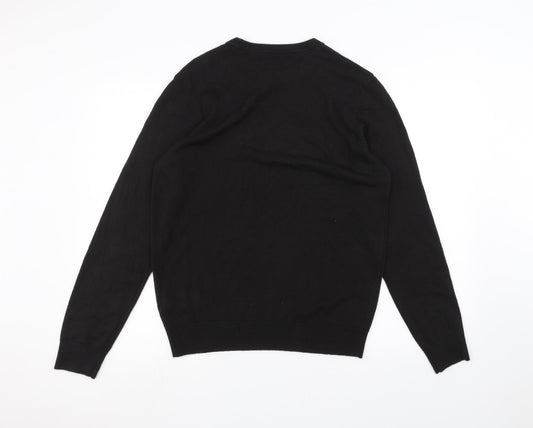 Maine New England Womens Black Pullover Jumper Size S