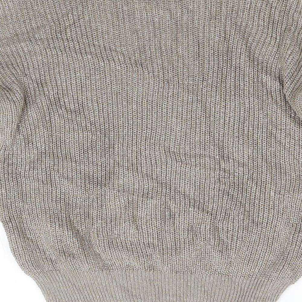 Primark Womens Gold Knit Pullover Jumper Size XS