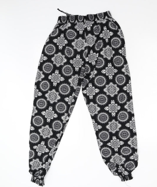 Paul Mac Womens Multicoloured Geometric Trousers Size 12 L28 in
