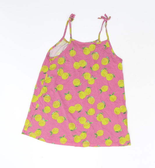 H&M Girls Pink Basic Tank Size 8-9 Years - Lemons