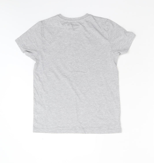 Primark Boys Grey Basic T-Shirt Size M - Fortnite
