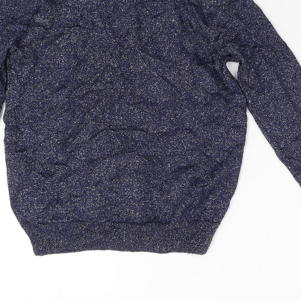 Primark Womens Blue Full Zip Jumper Size 6