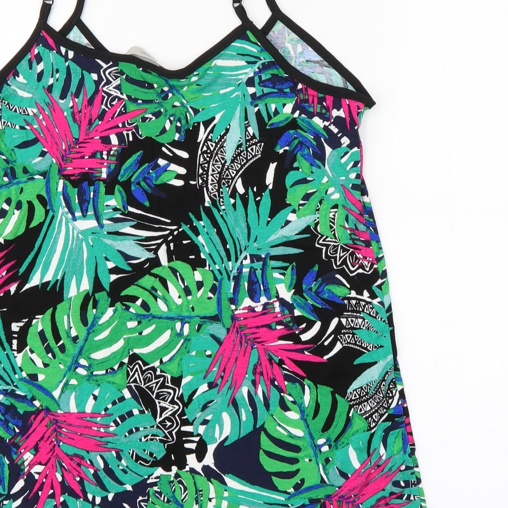 George Womens Multicoloured Floral Basic Tank Size 8