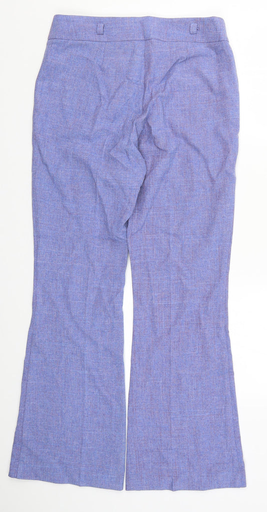 Womens UK Size 12 Look Regular Fit Bloomer Purple Trousers