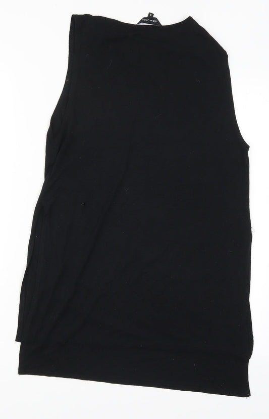 Womens UK Size 8 New Look Black Basic T-Shirt