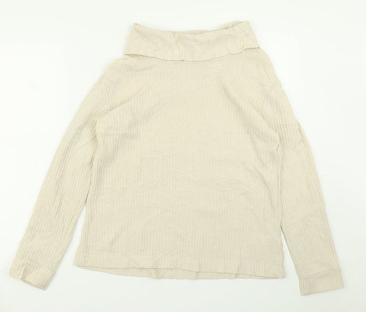 Womens UK Size 12 Apricot Beige Pullover Jumper