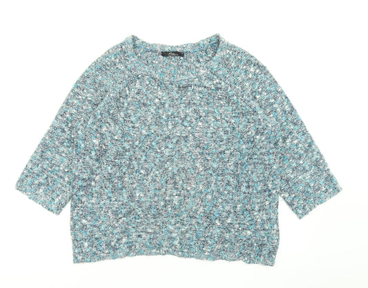 Womens UK Size M Bm collection Blue Pullover Jumper