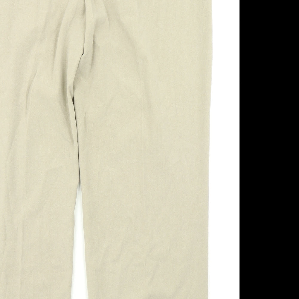 Womens UK Size 22 Isle Regular Fit Beige Trousers