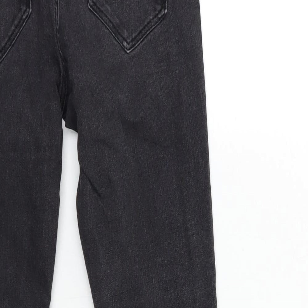 Miss Selfridge Womens Black Denim Skinny Jeans Size 8 L23 in