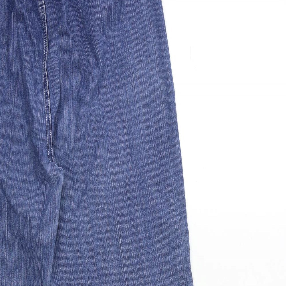 Womens UK Size 28 in Preworn Regular Fit Mom Blue Jeans
