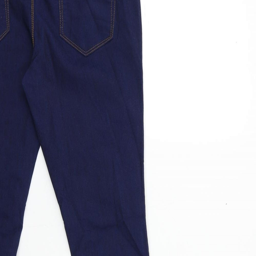 Denim & Co. Womens Blue Denim Skinny Jeans Size 10 L30 in