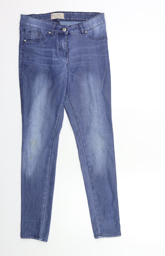 Womens UK Size 8 Matalan Regular Fit Skinny Blue Jeans
