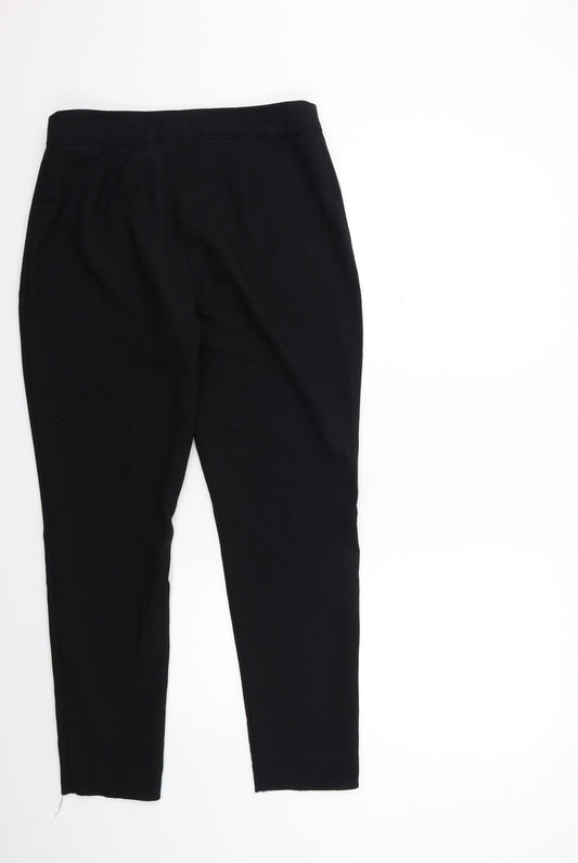 F&F Womens Black Trousers Size 12 L28 in