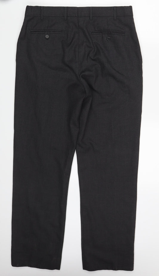 Skopes Mens Grey Trousers Size 34 in L30 in