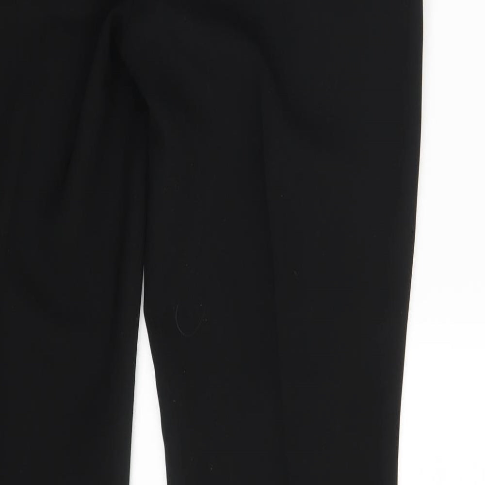 Womens UK Size 10 Papaya Regular Fit Dress Pants Black Trousers