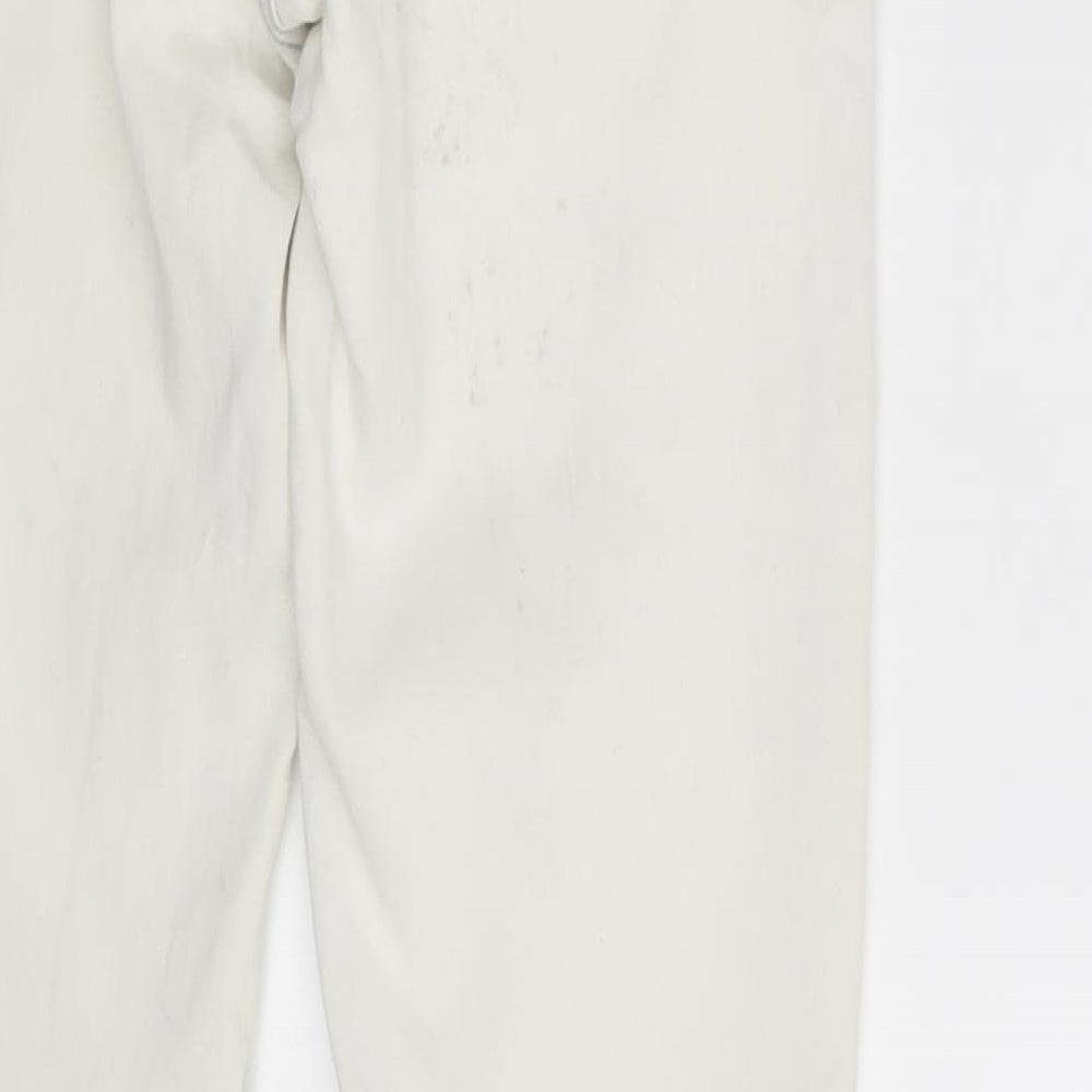 Denim Co. Womens White Denim Skinny Jeans Size 8 L30 in