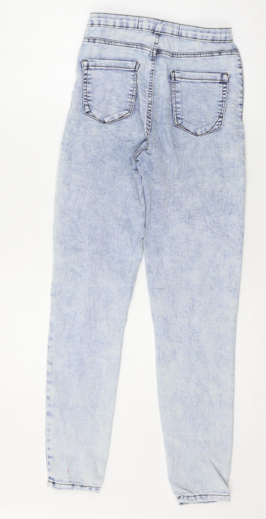 Denim & Co. Womens Blue Denim Skinny Jeans Size 10 L29 in