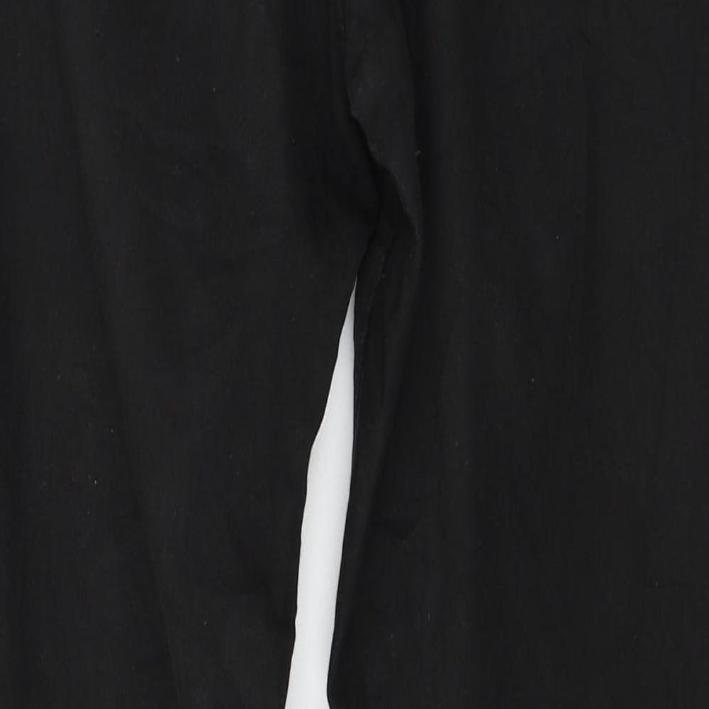 Womens UK Size 8 Bershka Regular Fit Skinny Black Jeans