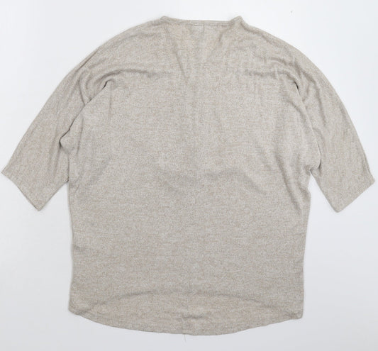 Womens UK Size S New Look Grey Pullover Jumper