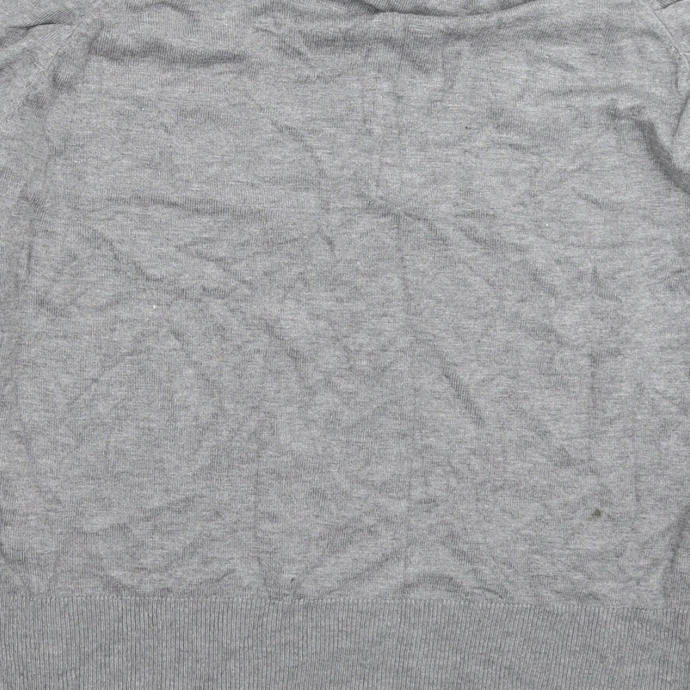 David Emanuel Womens Grey Knit Pullover Jumper Size 18