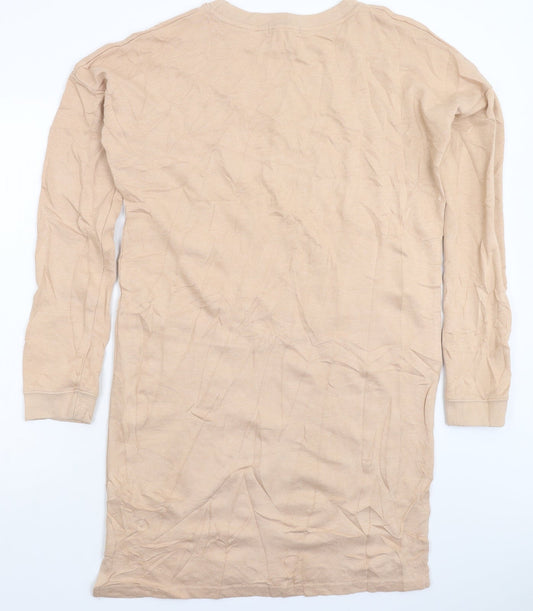 Missguided Womens Beige Jumper Dress Size 10