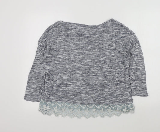 Womens UK Size M H&M Blue Pullover Jumper