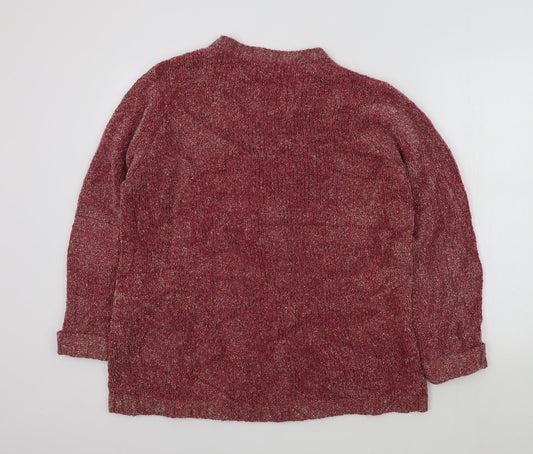 ARISTA Womens Red Pullover Jumper Size 14
