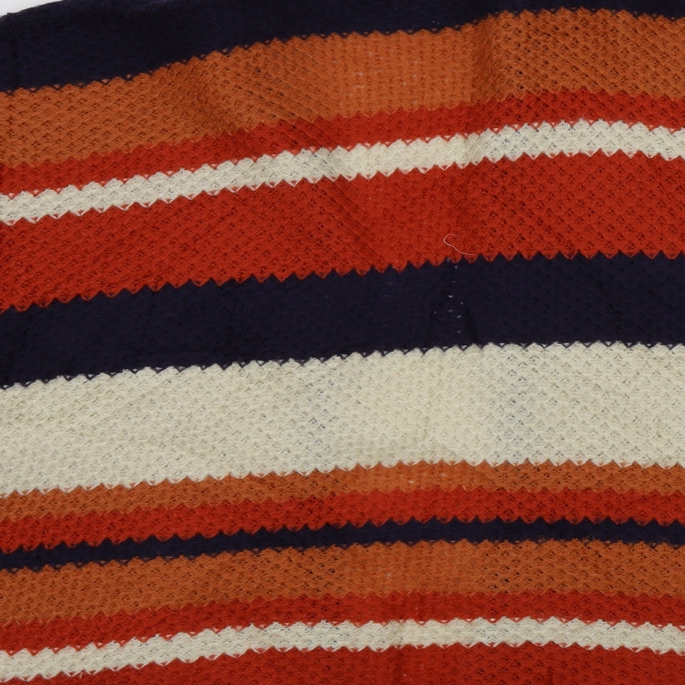 dorothy perking Womens Orange Striped Cardigan Jumper Size S